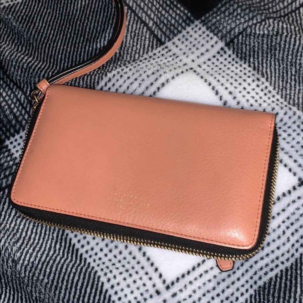 pink smythson wristlet
